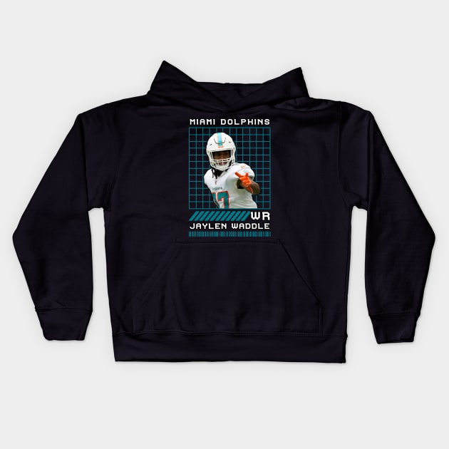 JAYLEN WADDLE - WR - MIAMI DOLPHINS Kids Hoodie by Mudahan Muncul 2022